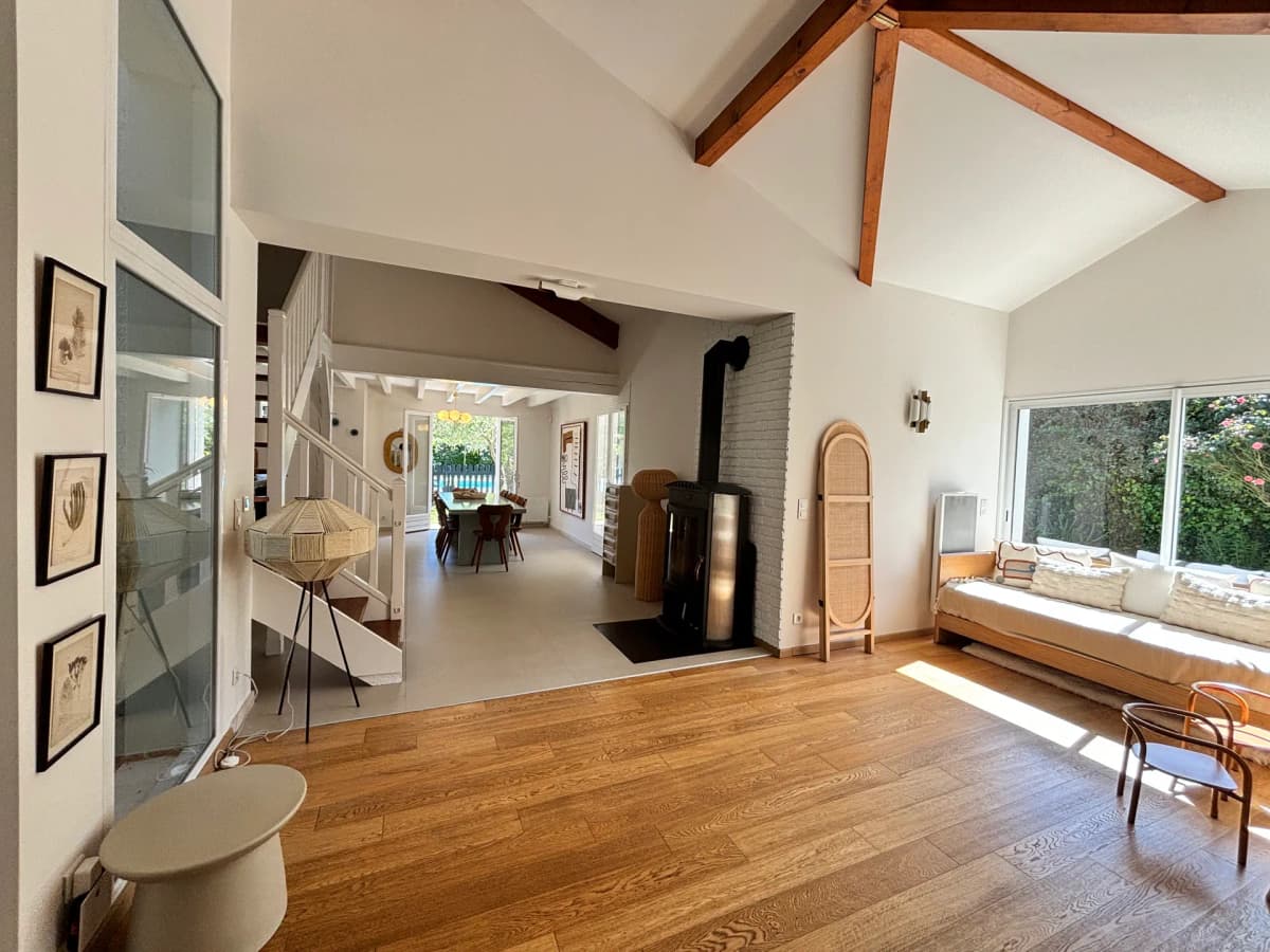 Villa 4* piscine chauffée, lac Hossegor à pied