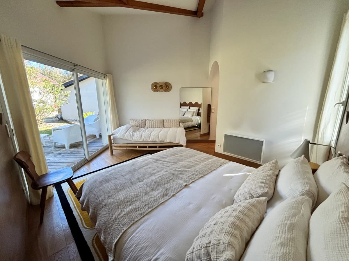Villa 4* piscine chauffée, lac Hossegor à pied