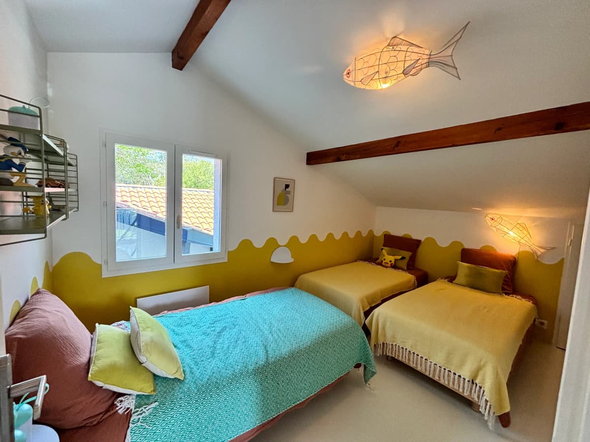 Villa 4* piscine chauffée, lac Hossegor à pied