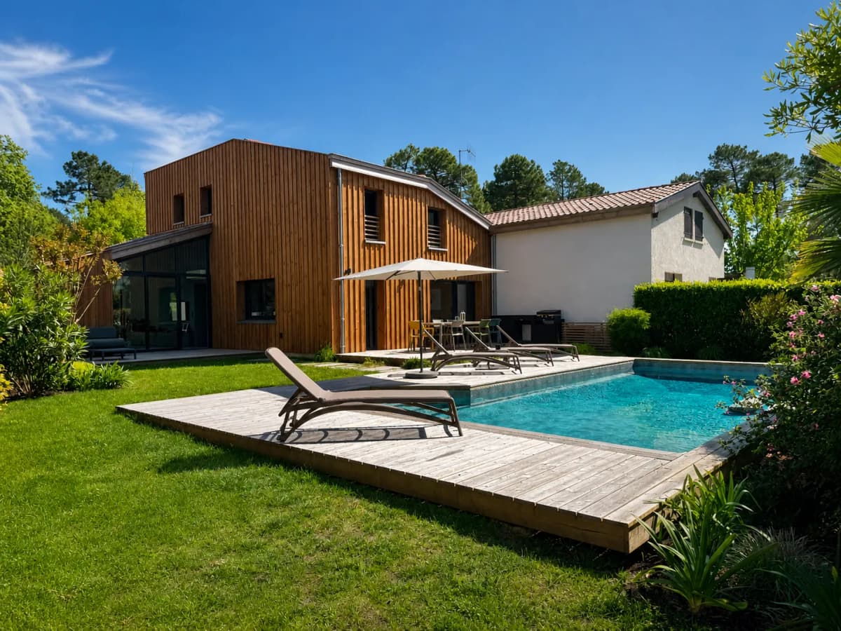 Villa piscine chauffée-climatisation- 5min centre Hossegor