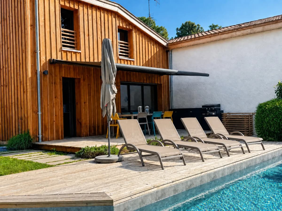 Villa piscine chauffée-climatisation- 5min centre Hossegor