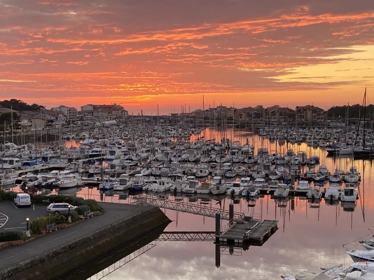 Appart T2, vue port et océan, centre ville d'Hossegor à pied