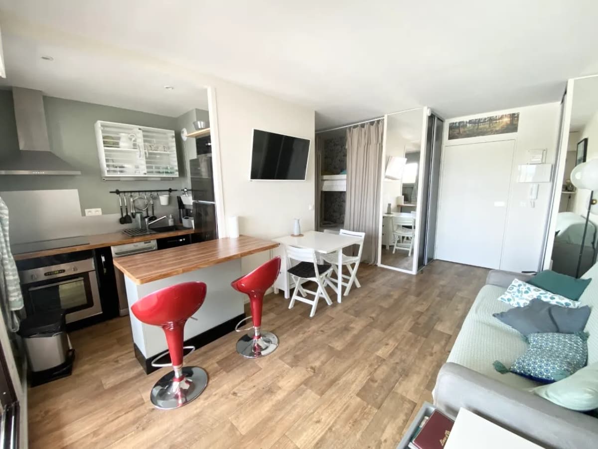 Appart T2, vue port et océan, centre ville d'Hossegor à pied