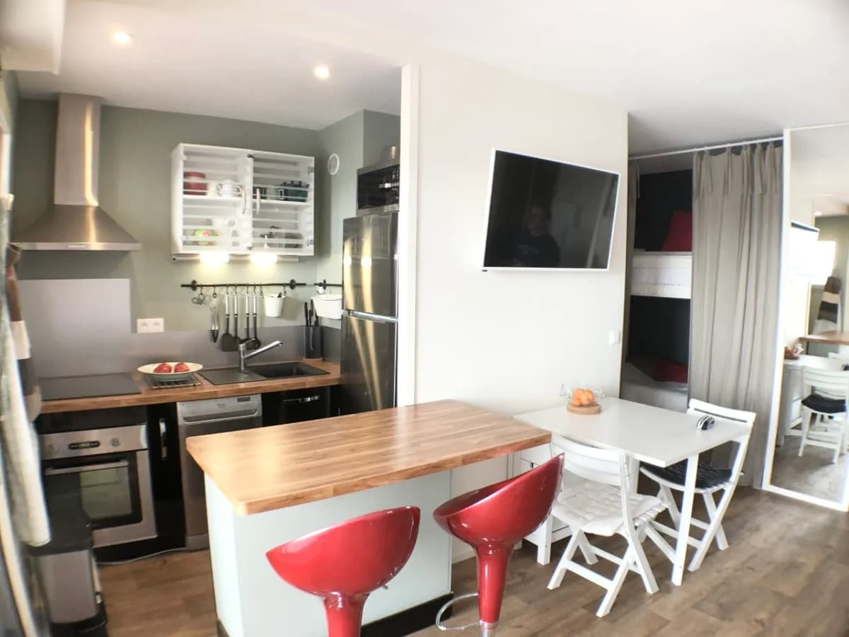 Appart T2, vue port et océan, centre ville d'Hossegor à pied