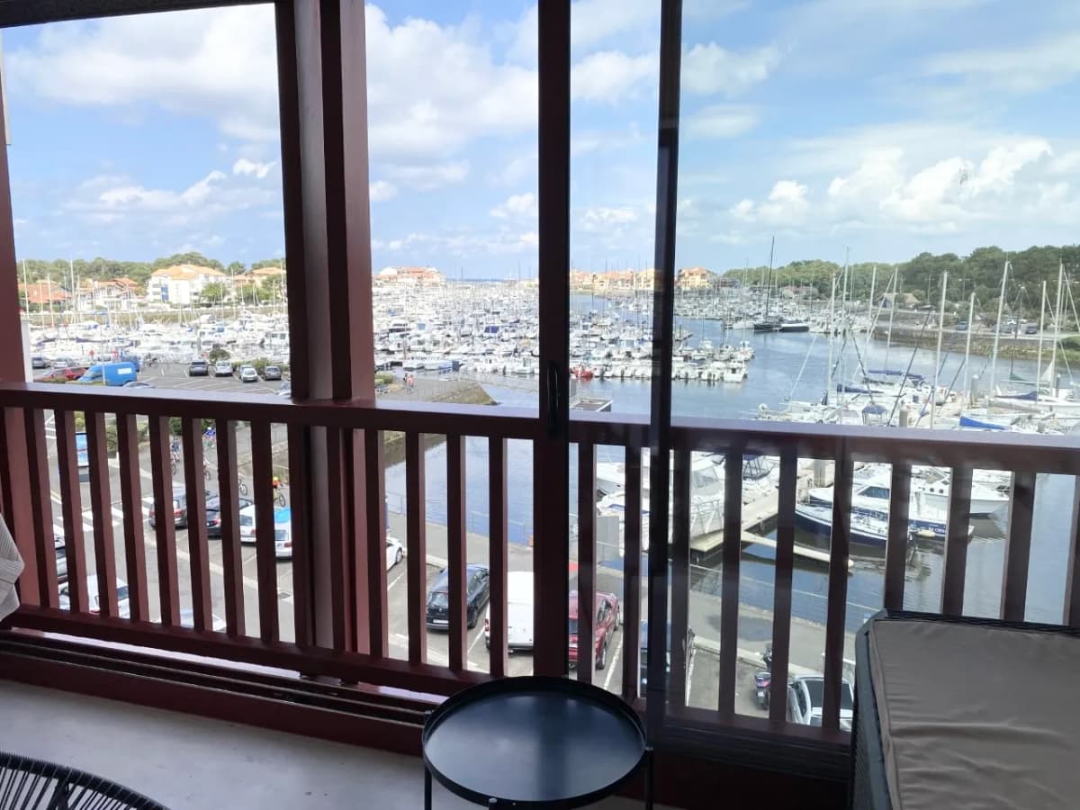 Appart T2, vue port et océan, centre ville d'Hossegor à pied