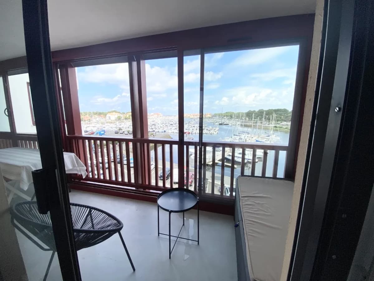 Appart T2, vue port et océan, centre ville d'Hossegor à pied