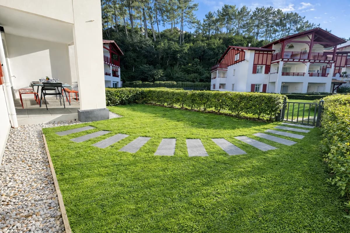 Appart Aiga T3-50m du lac d'Hossegor-jardin-parking-calme