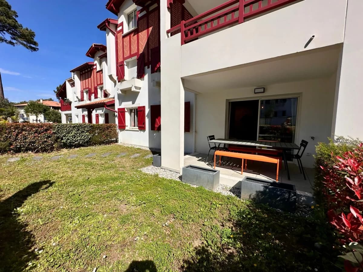 Appart Aiga T3-50m du lac d'Hossegor-jardin-parking-calme
