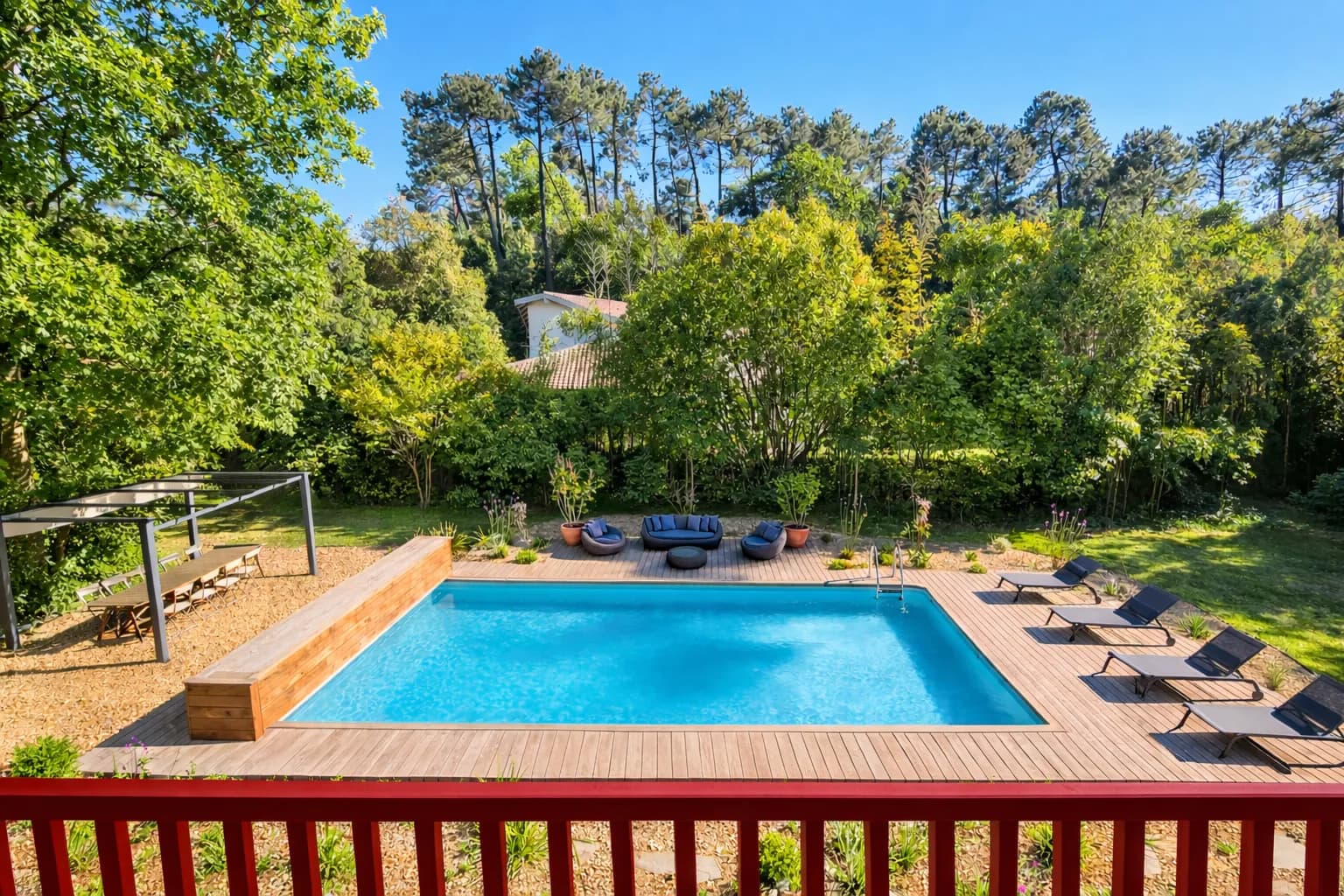 Villa 4* piscine chauffée proche lac, centre ville, tennis et golf d'Hossegor