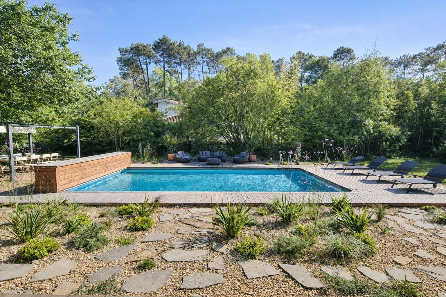 Villa 4* piscine chauffée proche lac, centre ville, tennis et golf d'Hossegor