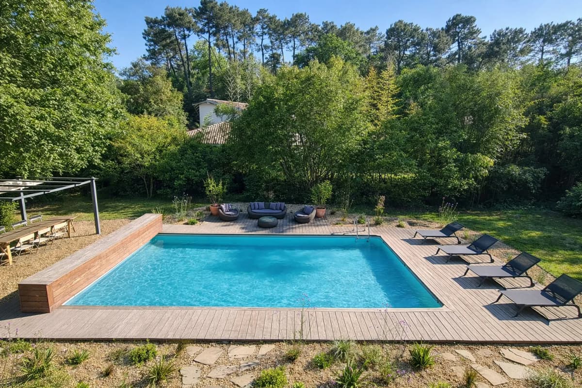 Villa 4* piscine chauffée proche lac, centre ville, tennis et golf d'Hossegor