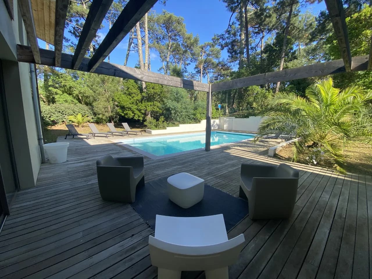 Villa 4* piscine entre lac à 200m et océan à 600m, 5 min centre ville d'Hossegor