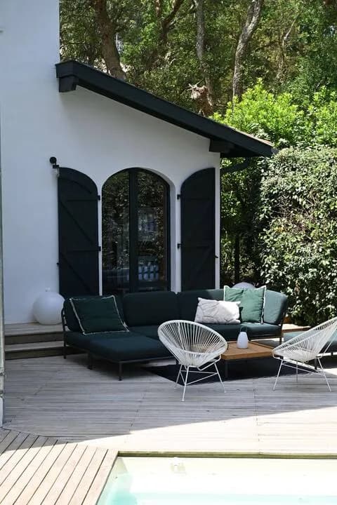 Villa climatisée, piscine chauffée entre lac à 200m et océan à 600m, 5min centre ville d'Hossegor
