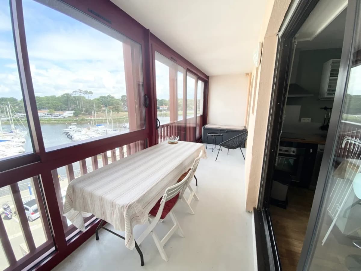 Appart T2, vue port et océan, centre ville d'Hossegor à pied