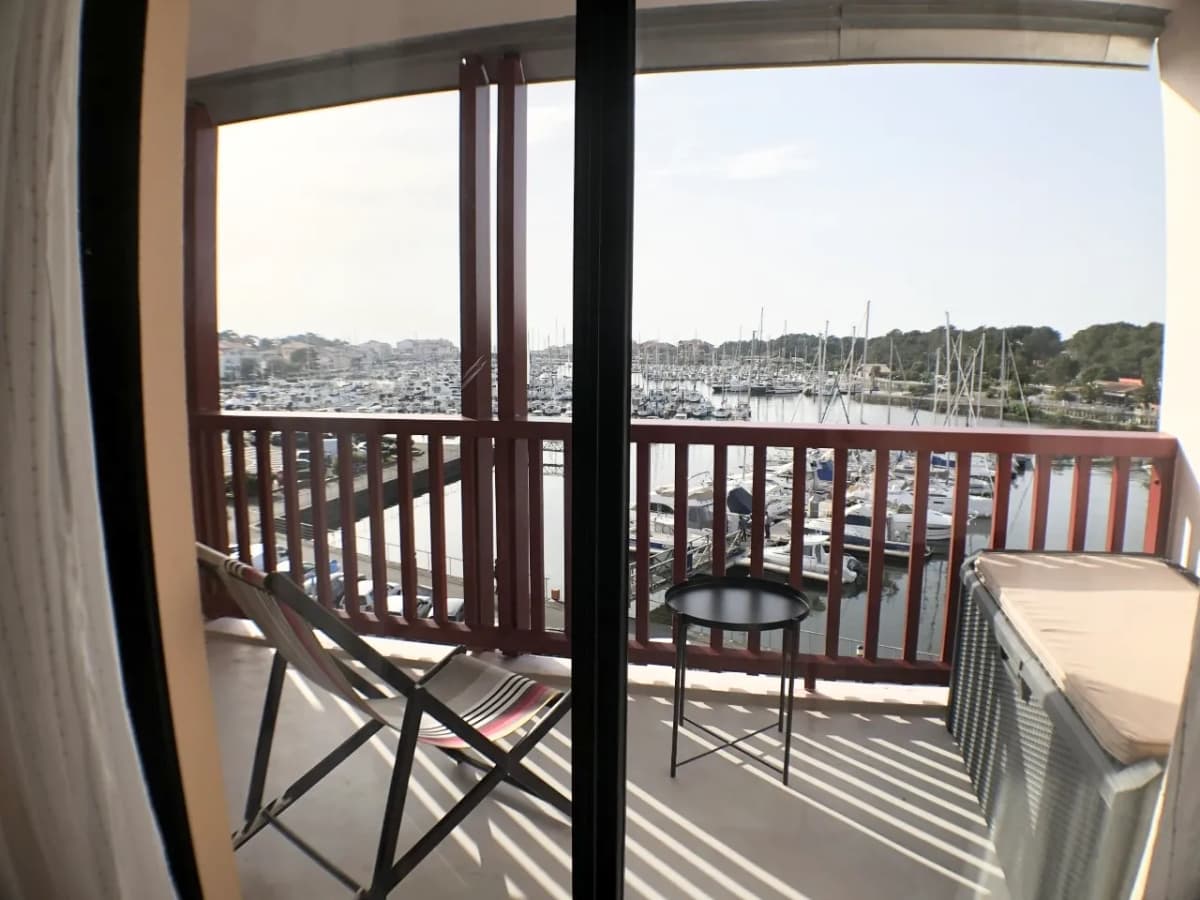 Appart T2, vue port et océan, centre ville d'Hossegor à pied