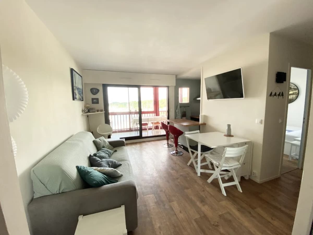 Appart T2, vue port et océan, centre ville d'Hossegor à pied