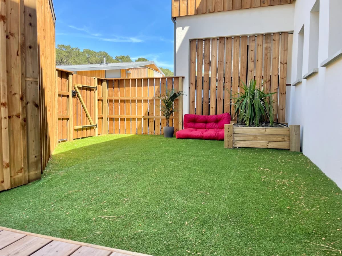 Appart T3, jacuzzi, jardin, 500m Plage des Bourdaines